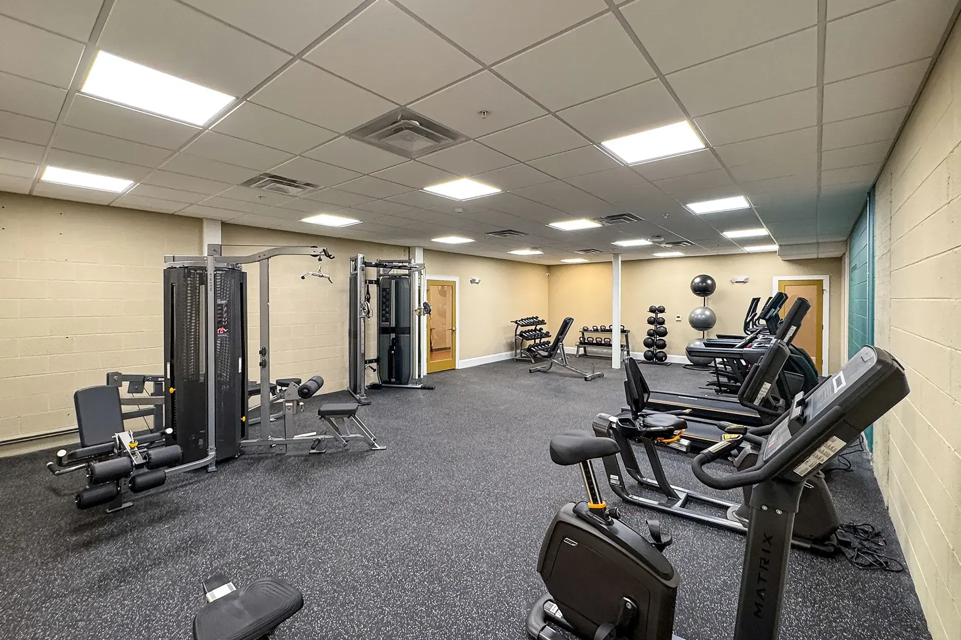 The Abby fitness room