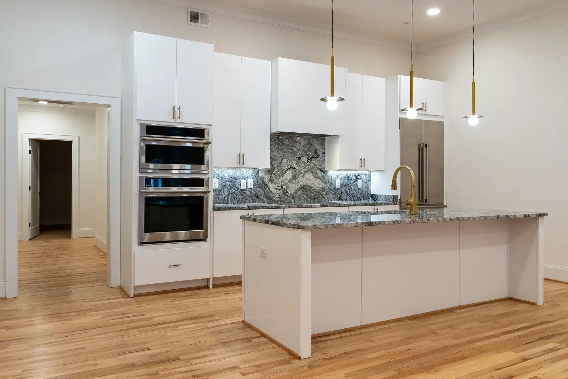The Abby wide angle of modern kitchen