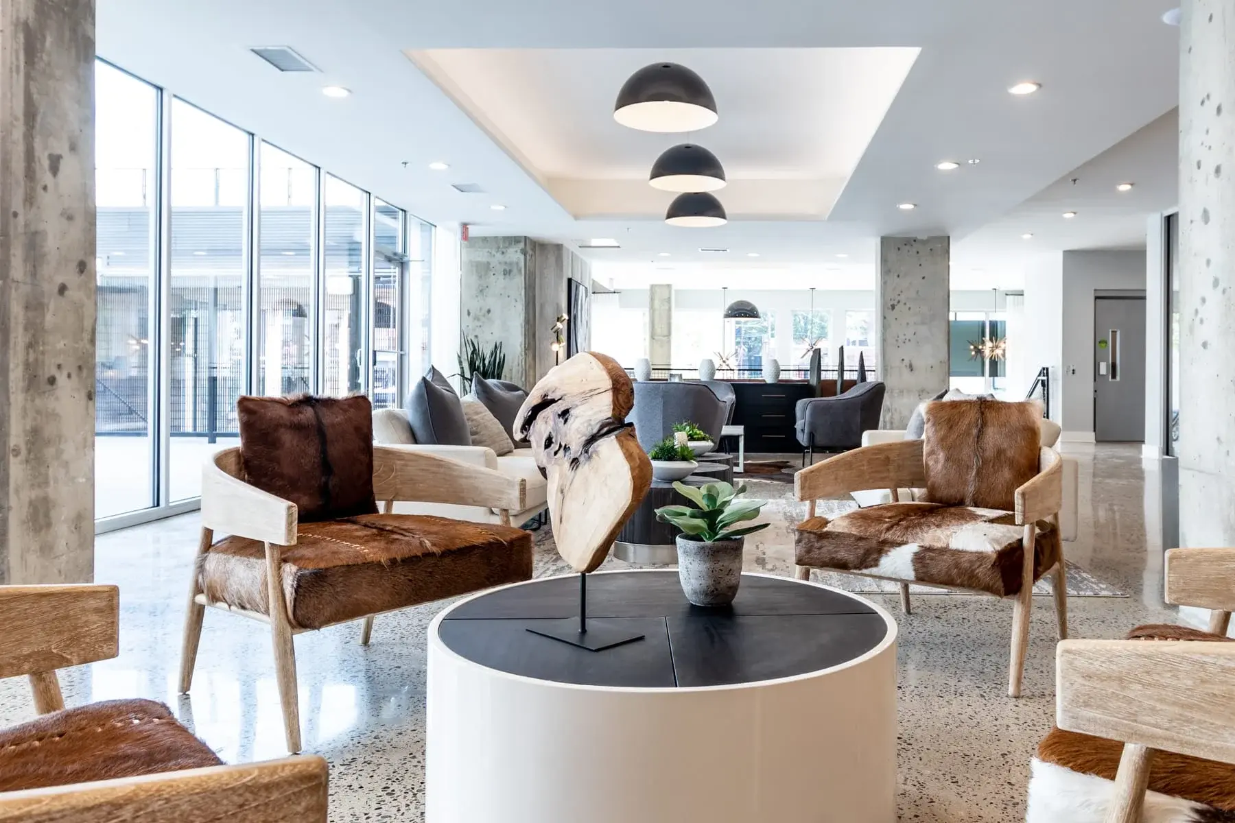 The Penny at Jackson Ward modern community lounge