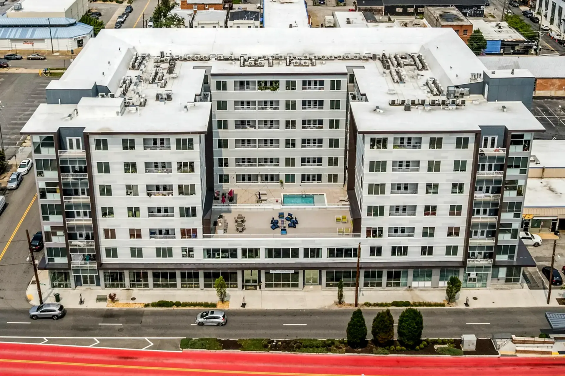 Aerial view of The Summit at Scott's Addition