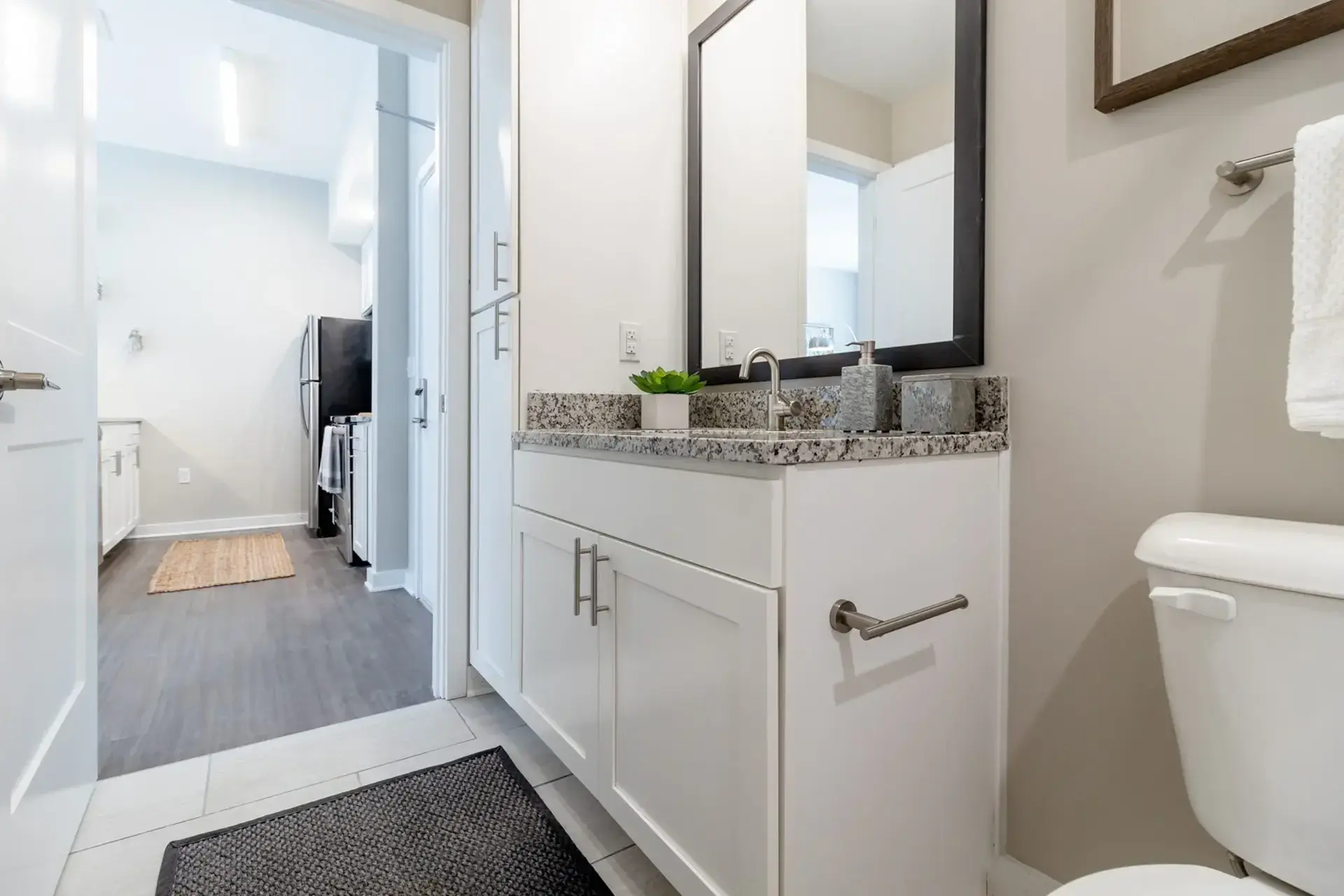 luxury bathroom in condo at The Summit