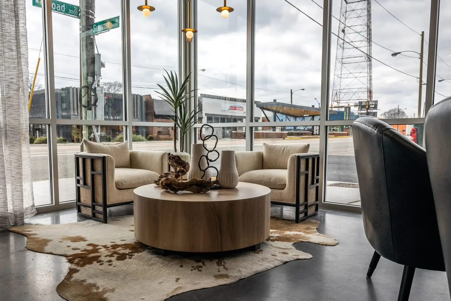 seating in the lobby at The Summit