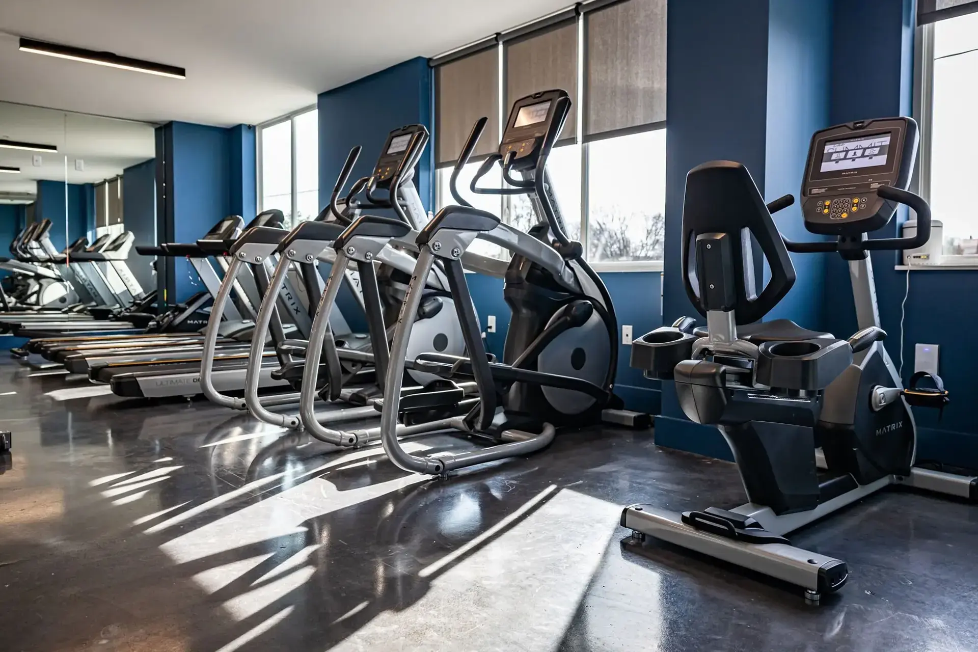 Cardio equipment in fitness center at The Summit