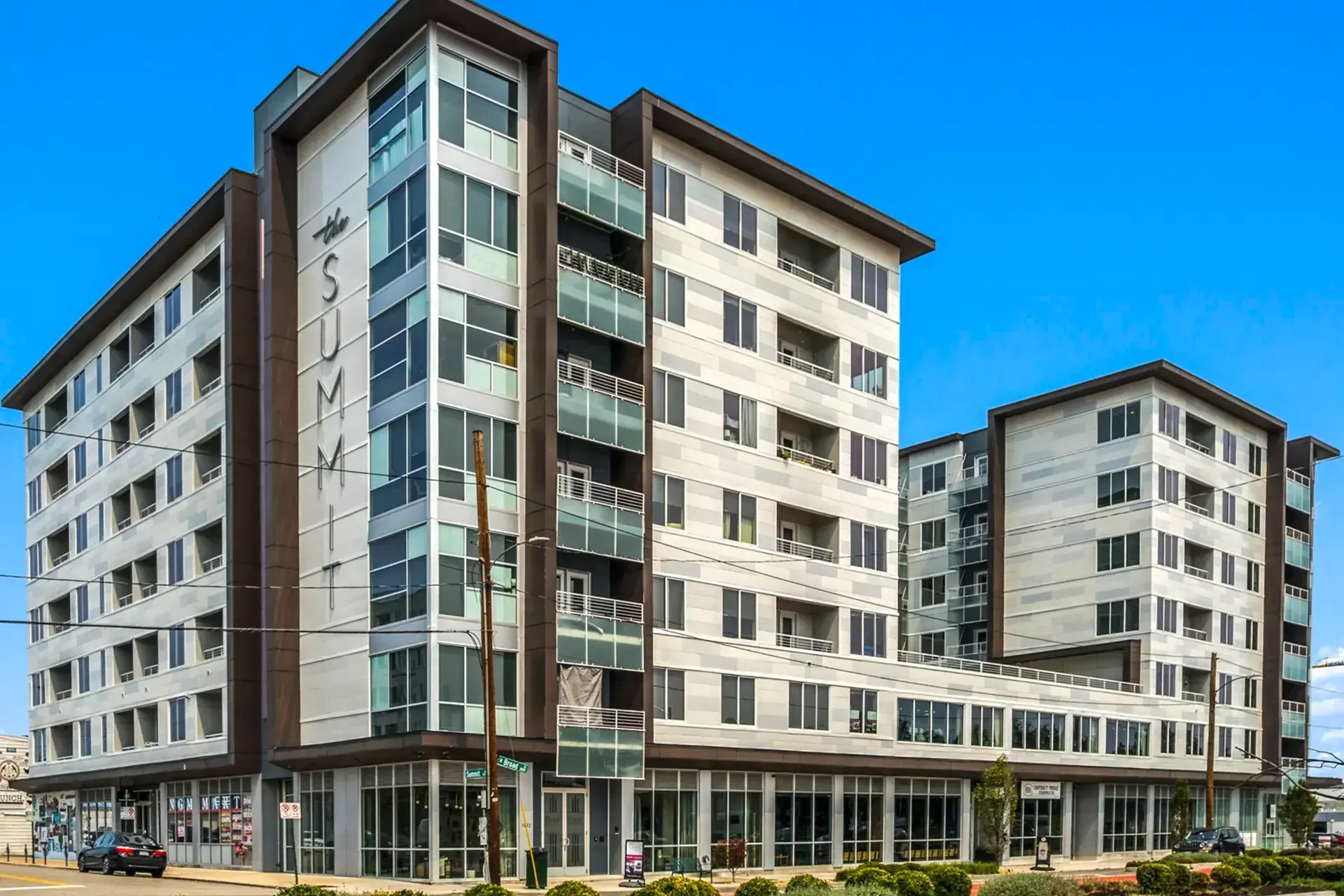 Street view of The Summit from across Broad Street