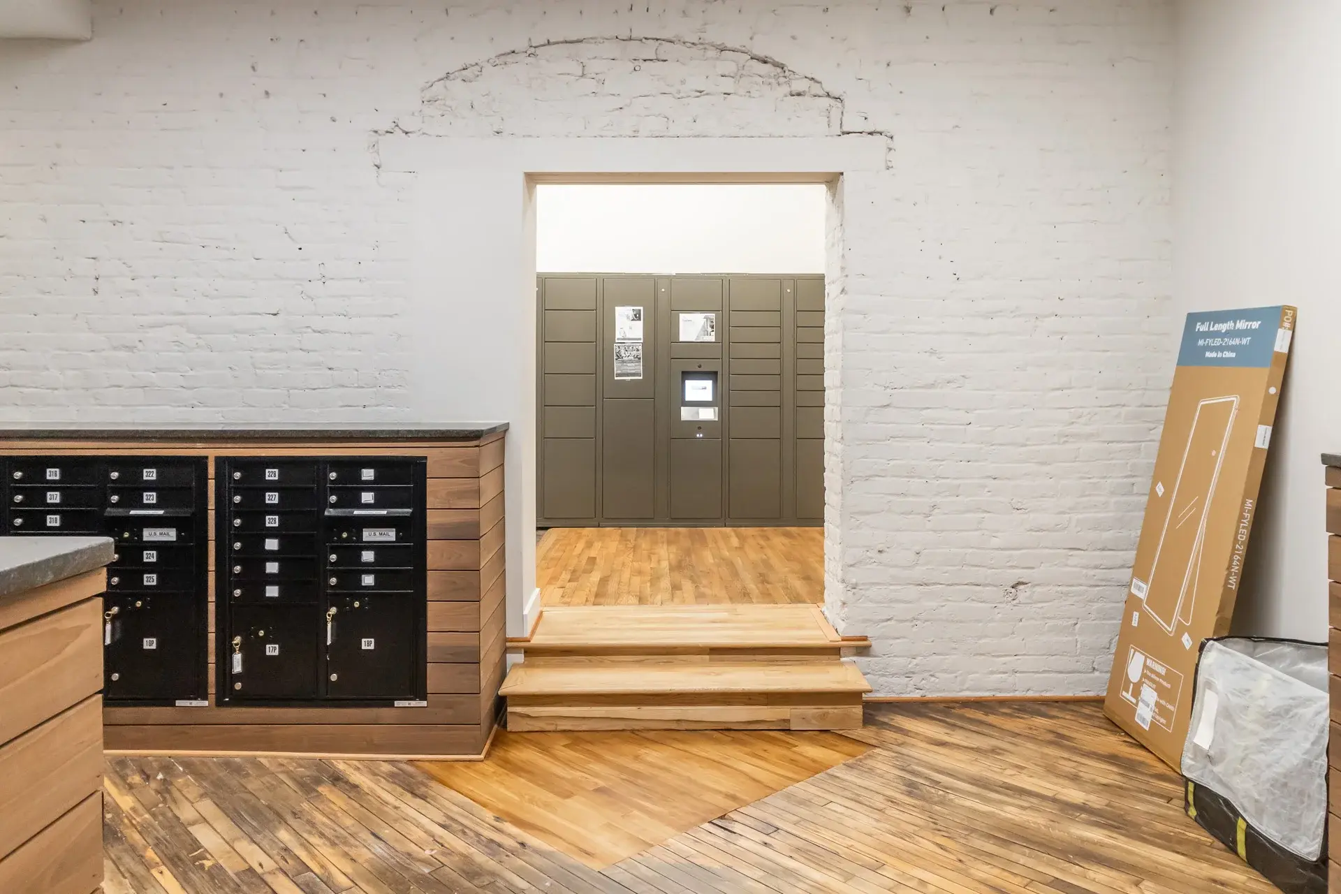 Mail and locker space at The Watkins